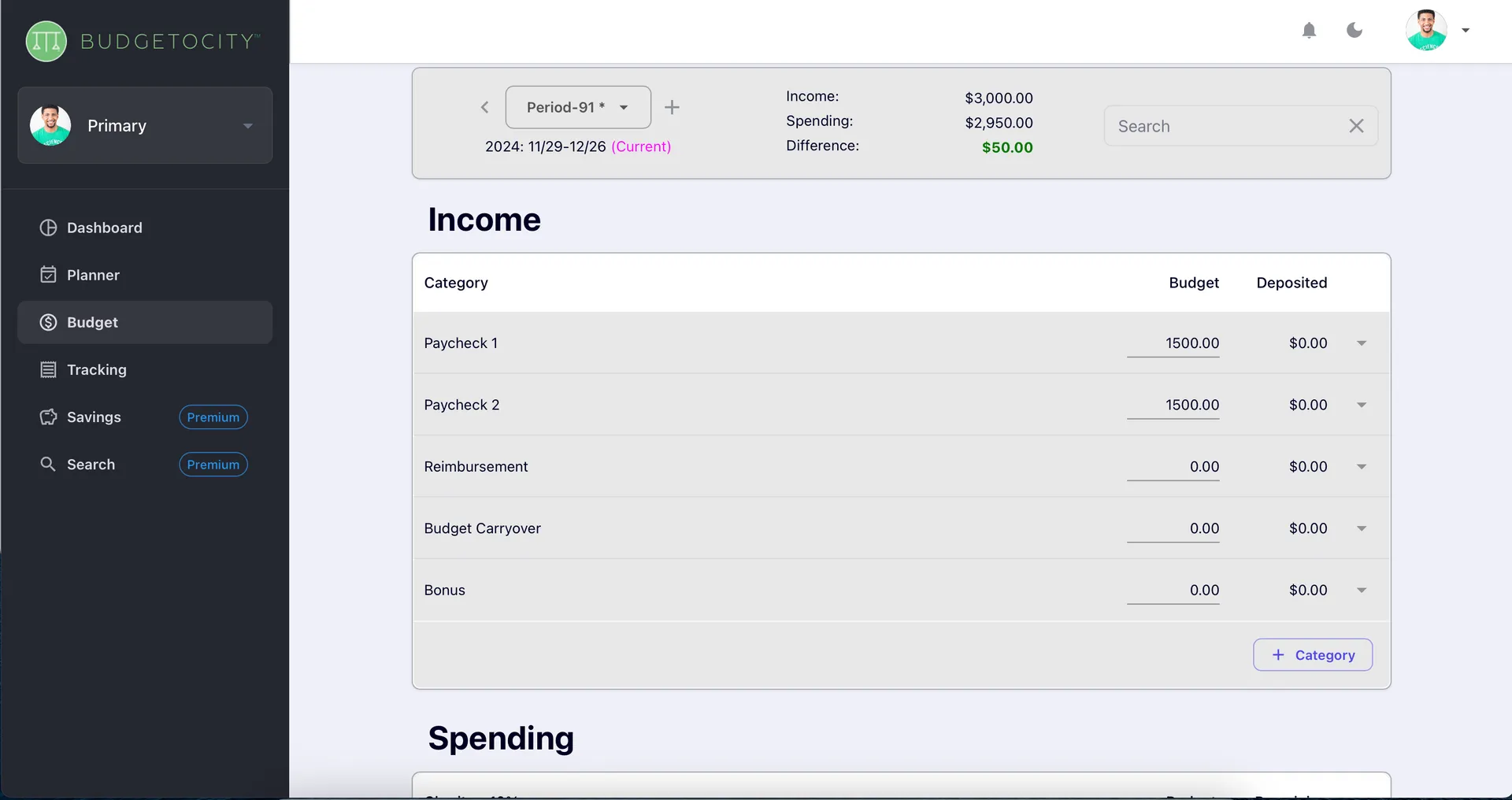 Zero-Based Budgeting Made Smart Screenshot